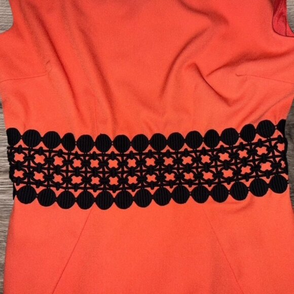Darling London Women’s Workwear Business Coral Dress Waist Sheath Sz Medium NWT - Picture 4 of 6